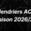 Les calendriers de la saison 2026-2027 sont en ligne !
