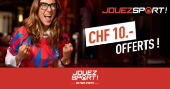 CHF 10.- offerts sur JouezSport !