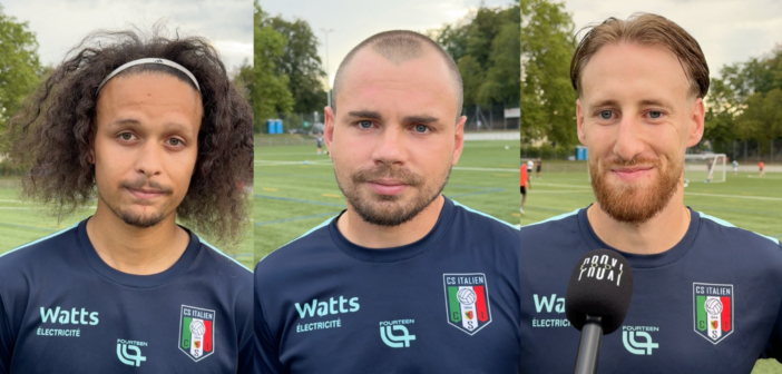 Interviews de Valentin Schnorhk, Ryan Alexandre et Roberto Lopes avant CS Italien – Stade Lausanne-Ouchy