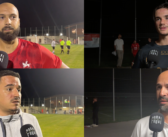 Diego Trillo, Daniel Nieto, Helder Silva et David Salan à l’interview après Collex-Bernex (2-3)