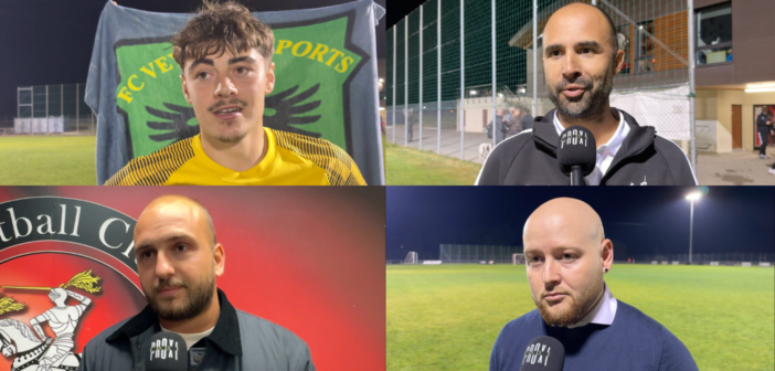 Les interviews de Kylian Junier, Matteo Nervitto, Helder Silva et Romain Colombari après Collex-Veyrier (0-1)