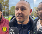 Mattéo Djoumgoué, Samir Boughanem et Domingos Ribeiro à l’interview après Meyrin – Azzurri (0-1)